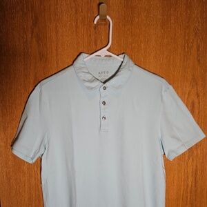 Apt. 9 Dress Polo Men's Size M Light Blue Good